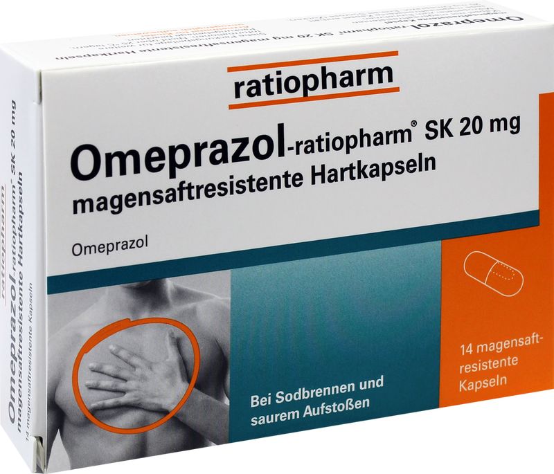 OMEPRAZOL-ratiopharm SK 20 mg magensaftr.Hartkaps.