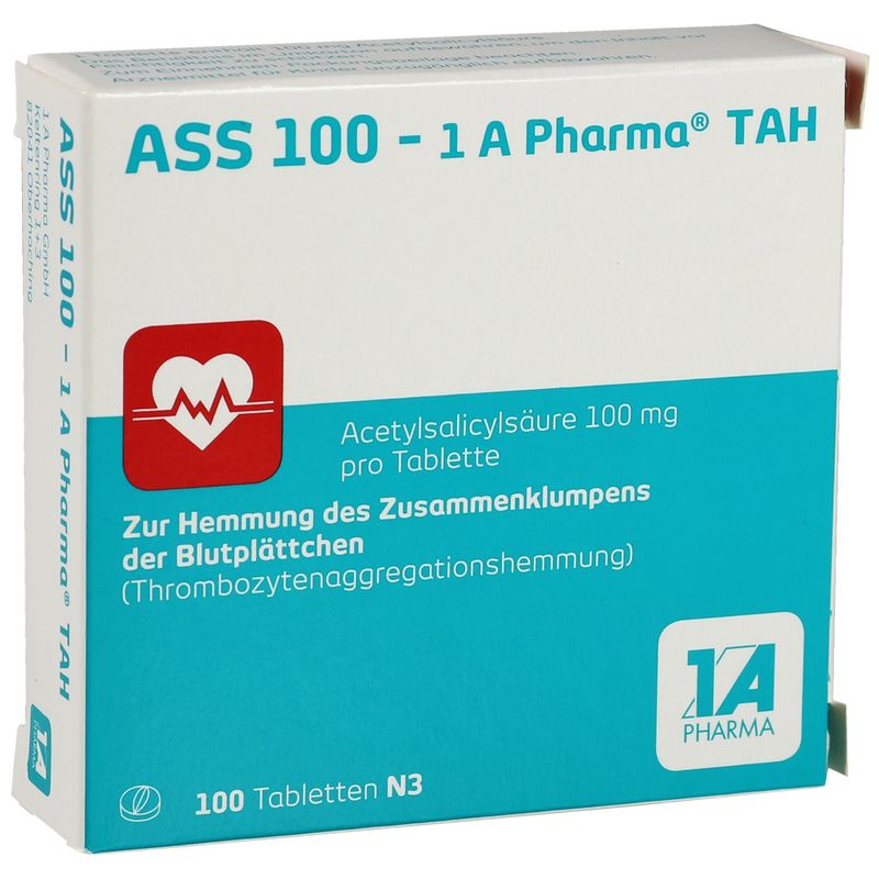 ASS 100-1A Pharma TAH Tabletten