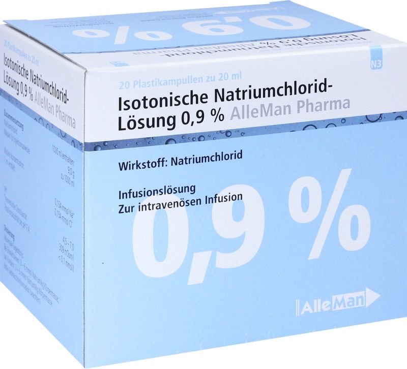 ISOTONISCHE NaCl 0,9% DELTAMEDICA Inf.-Lsg.Pl.Amp.