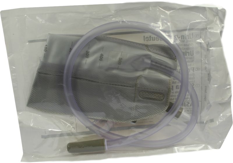 BEINBEUTEL 500 ml 65 cm steril Schlauch krzbar