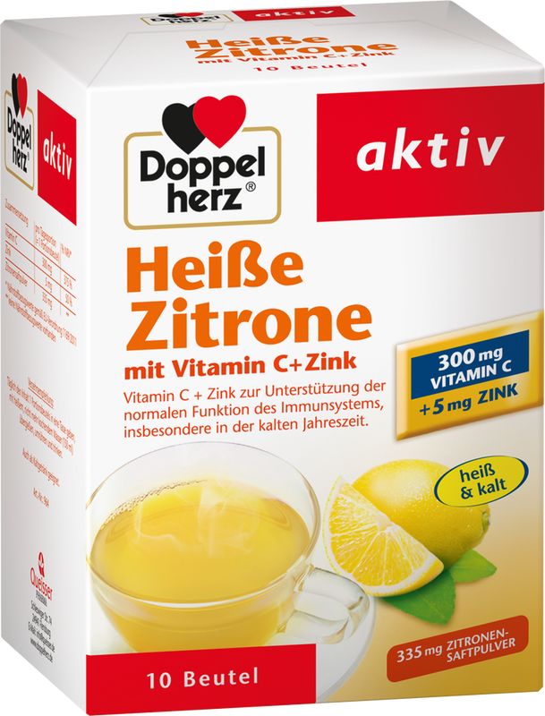 DOPPELHERZ heie Zitrone Vitamin C+Zink Granulat