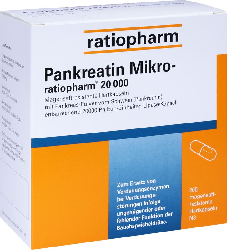 PANKREATIN Mikro-ratio.20.000 magensaftr.Hartkaps.