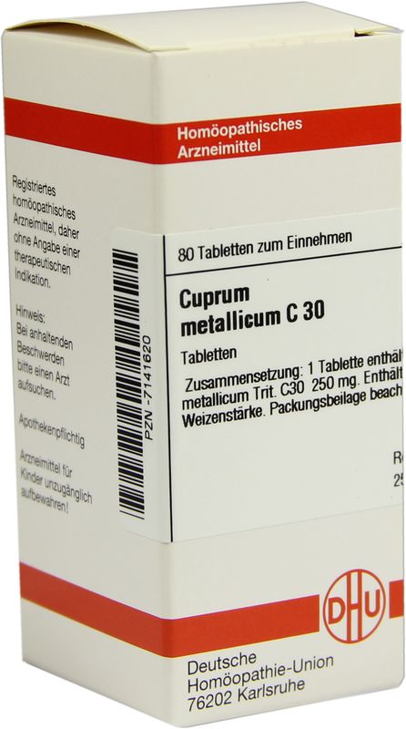 CUPRUM METALLICUM C 30 Tabletten