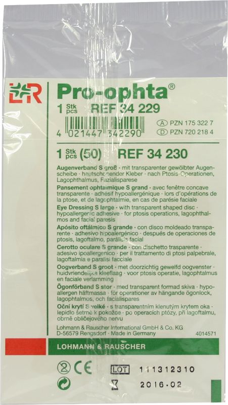 PRO-OPHTA Augenverband S gro