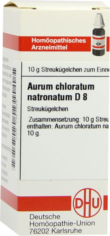 AURUM CHLORATUM NATRONATUM D 8 Globuli