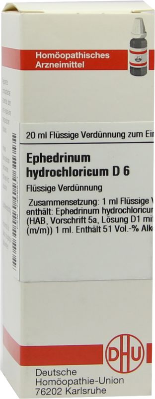 EPHEDRINUM hydrochloricum D 6 Dilution