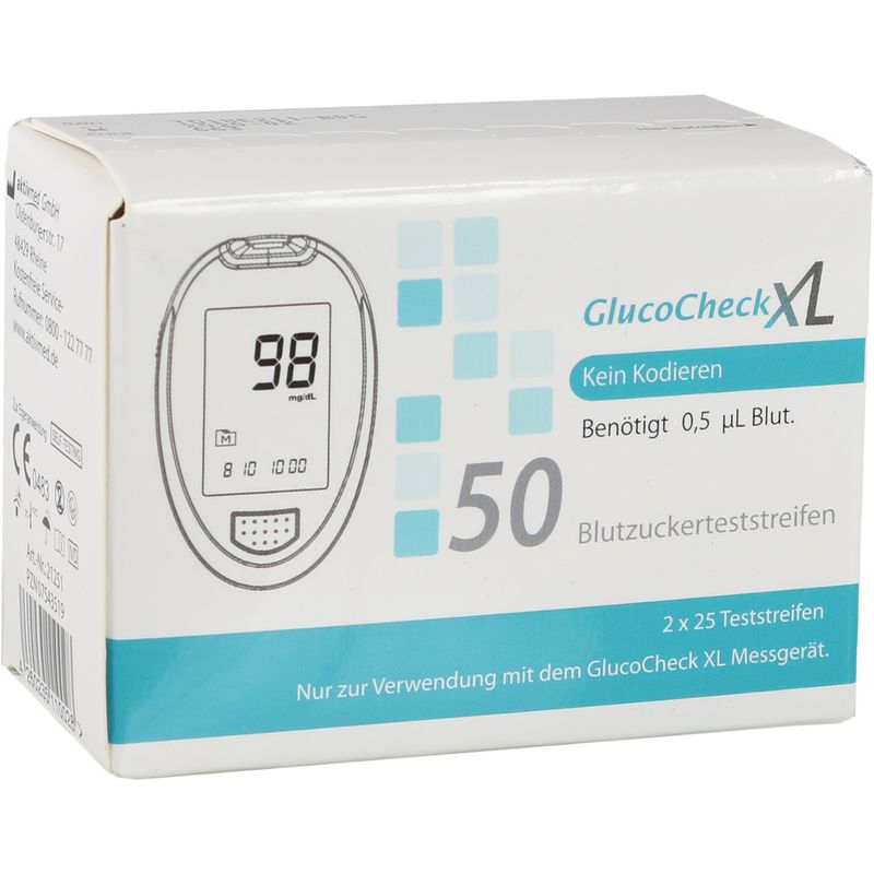 GLUCOCHECK XL Blutzuckerteststreifen