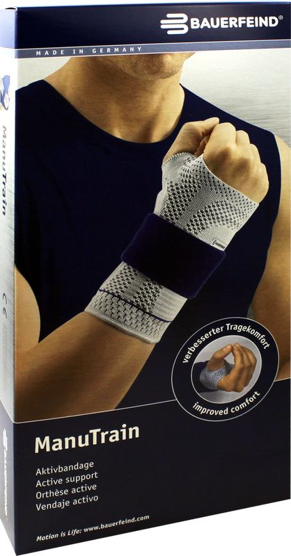 MANUTRAIN Handgelenkbandage rechts Gr.4 schwarz