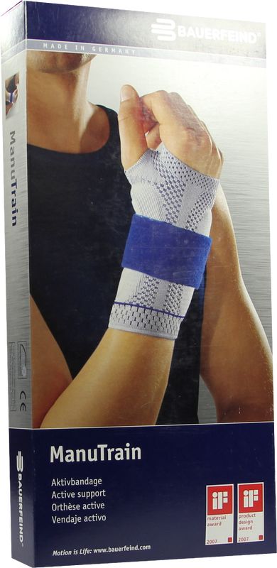 MANUTRAIN Handgelenkbandage links Gr.3 schwarz