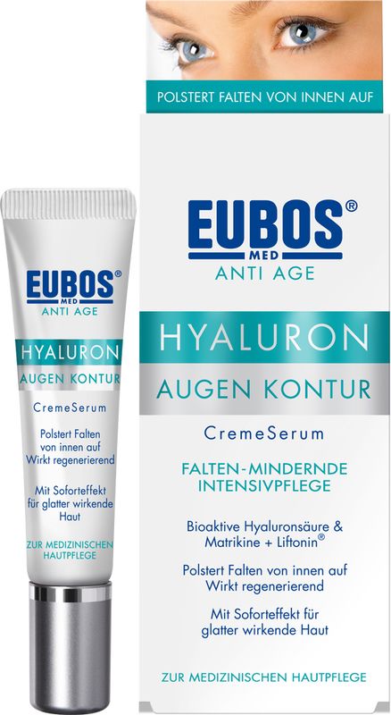 EUBOS SENSITIVE Hyaluron Augen Kontur CremeSerum