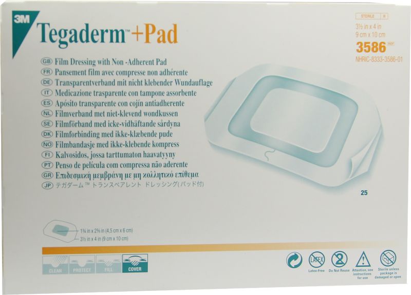 TEGADERM Plus Pad 9x10 cm Fertigverb.3586