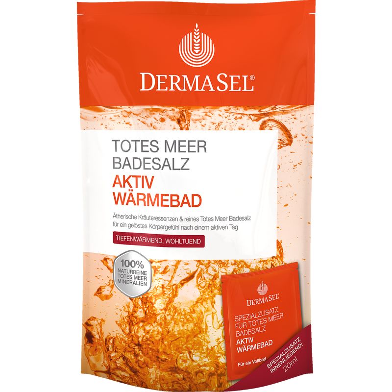 DERMASEL Totes Meer Badesalz+Aktiv Wrme SPA