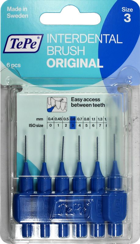 TEPE Interdentalbrste 0,6mm blau