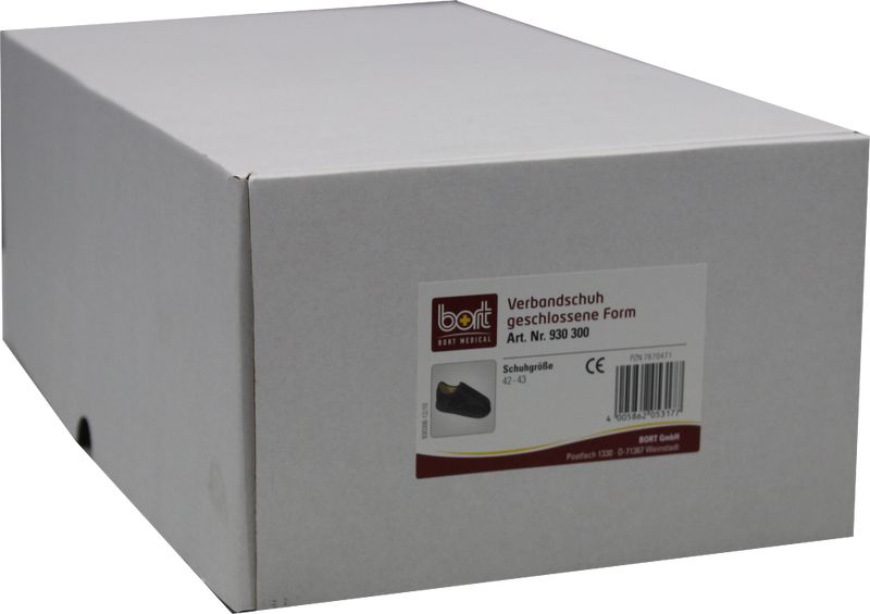 BORT Verbandschuh geschlossene Form 42-43 schw.