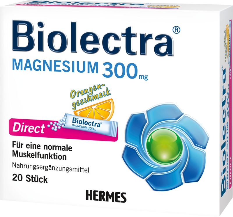 BIOLECTRA Magnesium 300 mg Direct Orange Sticks