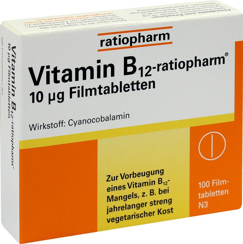 VITAMIN B12-RATIOPHARM 10 g Filmtabletten