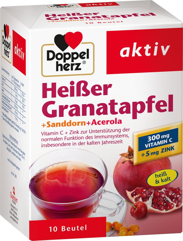 DOPPELHERZ heier Granatapfel+Sanddorn+Acerola