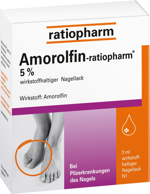 AMOROLFIN-ratiopharm 5% wirkstoffhalt.Nagellack