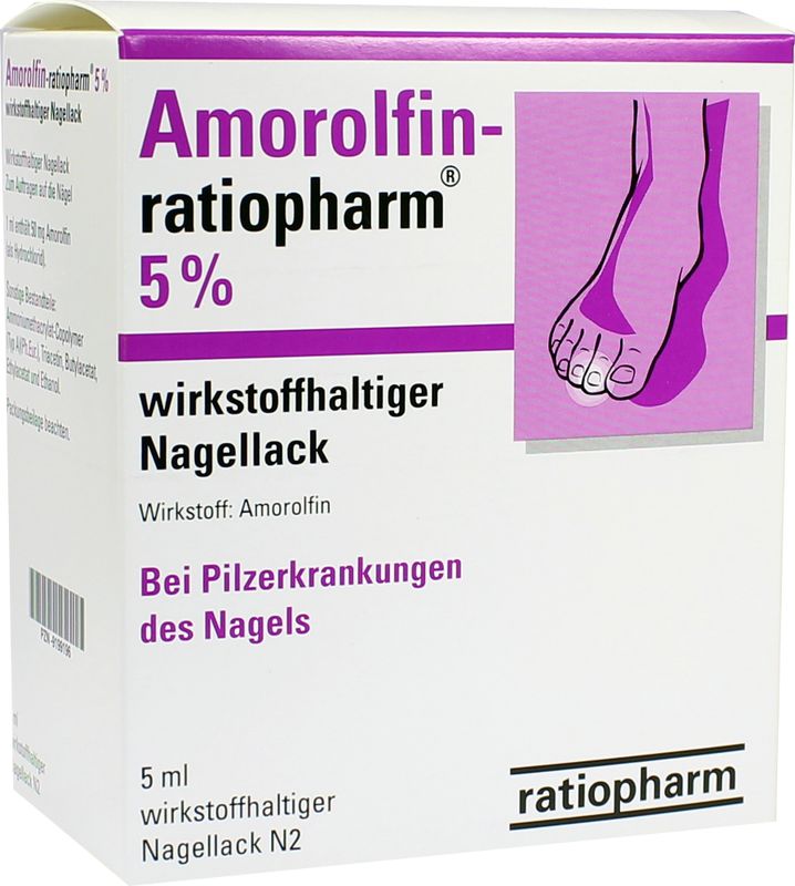 AMOROLFIN-ratiopharm 5% wirkstoffhalt.Nagellack