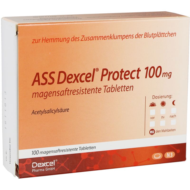 ASS Dexcel Protect 100 mg magensaftres.Tabletten