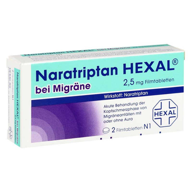 NARATRIPTAN HEXAL bei Migrne 2,5 mg Filmtabletten