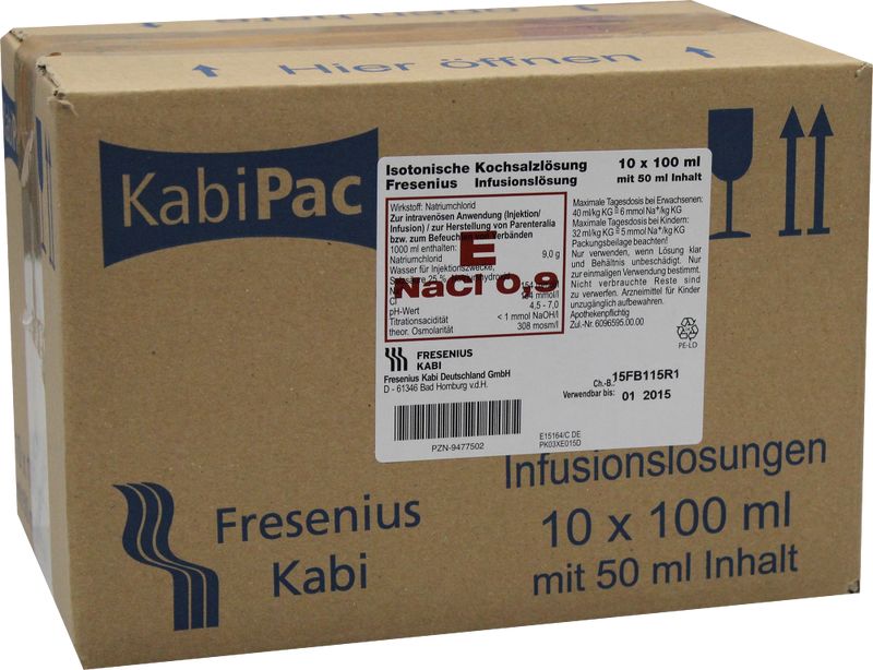 ISOTONISCHE Kochsalzl�sung 100ml halbgef�llt