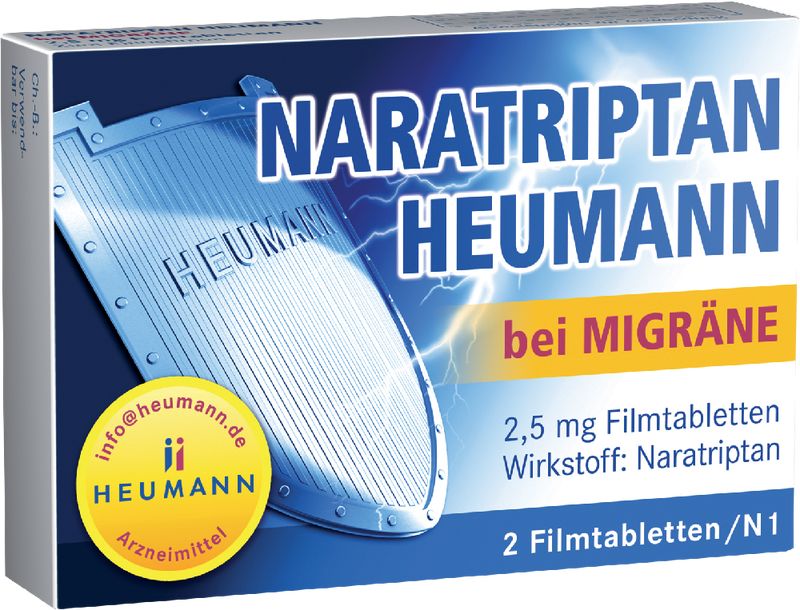 NARATRIPTAN Heumann bei Migrne 2,5 mg Filmtabl.
