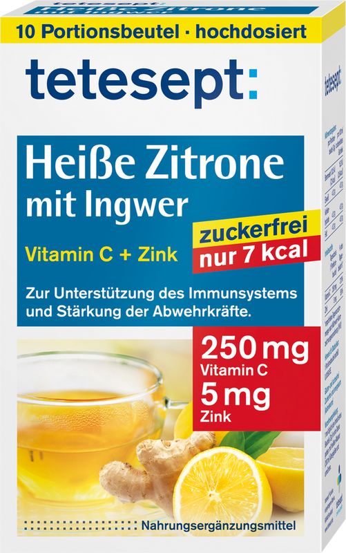 TETESEPT heie Zitrone mit Ingwer zuckerfr.Pulver