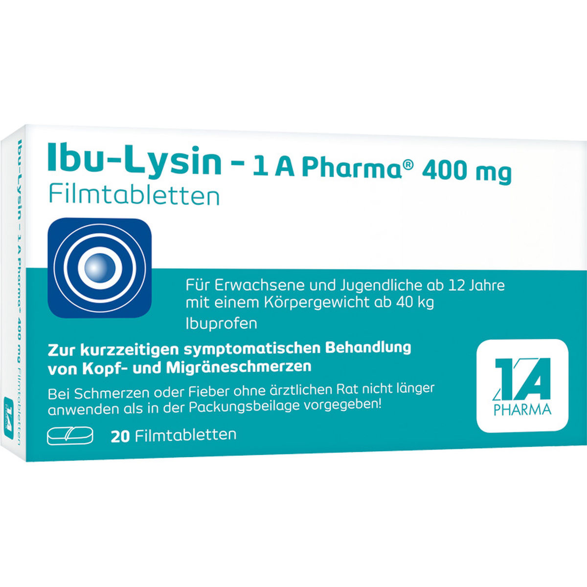 IBU-LYSIN 1A Pharma 400 mg Filmtabletten