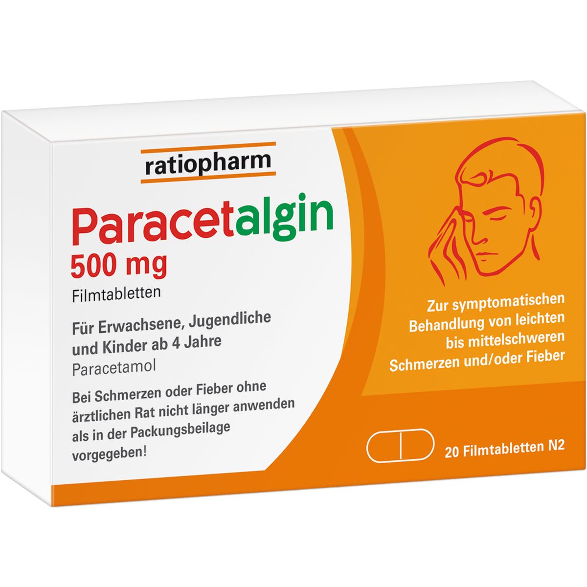 PARACETALGIN 500 mg Filmtabletten