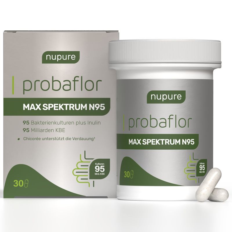 NUPURE probaflor Max Spektrum N95 magensaftr.Kaps.