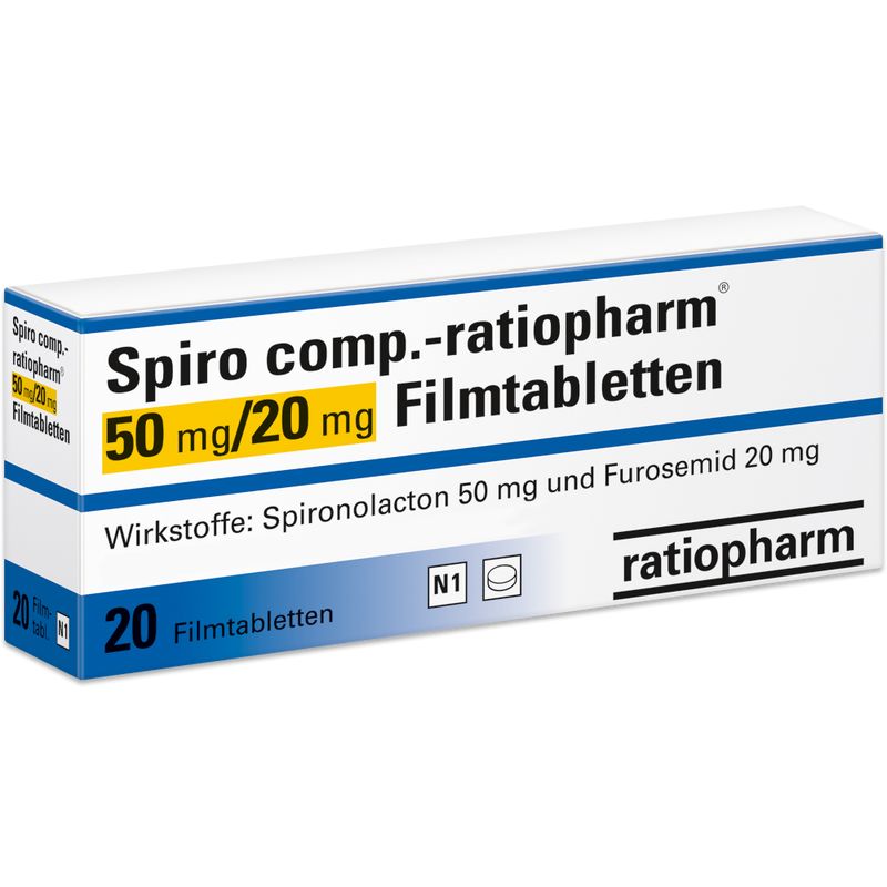 SPIRO COMP.-ratiopharm 50 mg/20 mg Filmtabletten