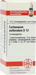 CARBONEUM SULFURATUM D 12 Globuli