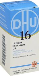 BIOCHEMIE DHU 16 Lithium chloratum D 6 Tabletten