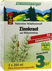 ZINNKRAUT SAFT Schoenenberger Heilpflanzensfte