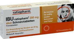 IBU-RATIOPHARM 200 mg akut Schmerztbl.Filmtabl.