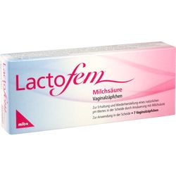 LACTOFEM Milchsure Vaginalzpfchen