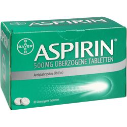 ASPIRIN 500 mg berzogene Tabletten