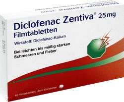 DICLOFENAC Zentiva 25 mg Filmtabletten