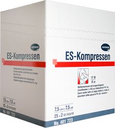 ES-KOMPRESSEN steril 7,5x7,5 cm 8fach