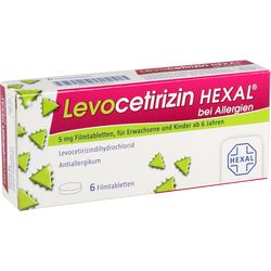 LEVOCETIRIZIN HEXAL bei Allergien 5 mg Filmtabl.