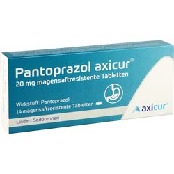 PANTOPRAZOL axicur 20 mg magensaftres.Tabletten