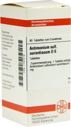 ANTIMONIUM SULFURATUM aurantiacum D 6 Tabletten