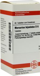 MERCURIUS BIJODATUS D 6 Tabletten
