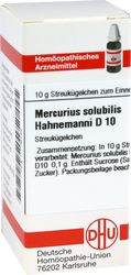 MERCURIUS SOLUBILIS Hahnemanni D 10 Globuli