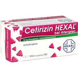 CETIRIZIN HEXAL Filmtabletten bei Allergien