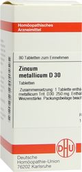 ZINCUM METALLICUM D 30 Tabletten