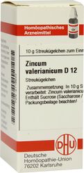 ZINCUM VALERIANICUM D 12 Globuli