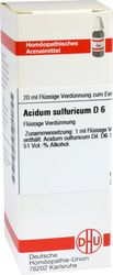 ACIDUM SULFURICUM D 6 Dilution