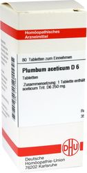 PLUMBUM ACETICUM D 6 Tabletten